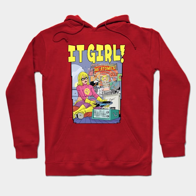 IT GIRL Playing Records! Hoodie by MICHAEL ALLRED